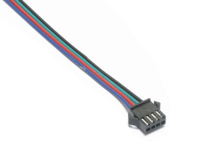 JST-SM 4-PIN MINI CABLE, 0.5mm², female to open wire, 0.5m