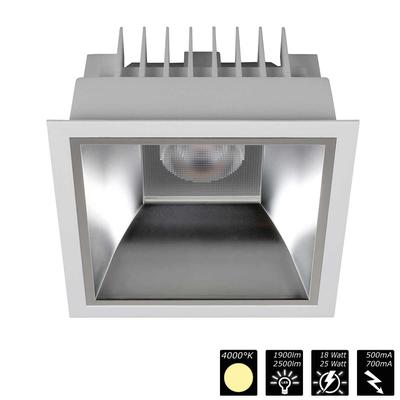 DOWNLIGHT ARENA 150 SQUARE, reflector silver, NW