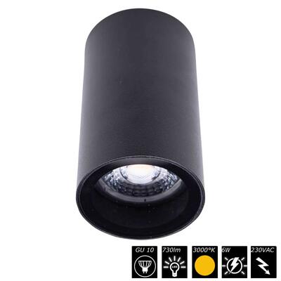 VISION - DRUM MINI IP54, GU10, black, 230VAC, 3000°K