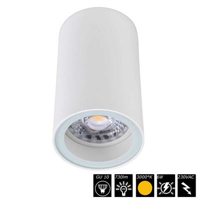 VISION - DRUM MINI IP54, GU10, weiss, 230VAC, 3000°K