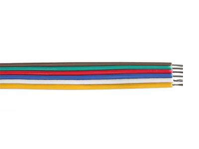 FLAT RIBBON CABLE 6-wires 6x 0,34 per m