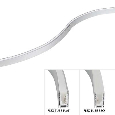 ALUMINIUM curve profile for FLEX TUBE FLAT / PRO 100cm