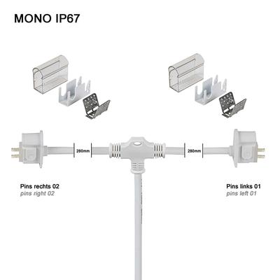 Y-supply connector IP67 PRO MONO