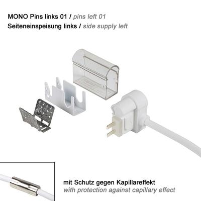 supply connector side cable left, pins left 01 IP67 to open wires PRO MONO 