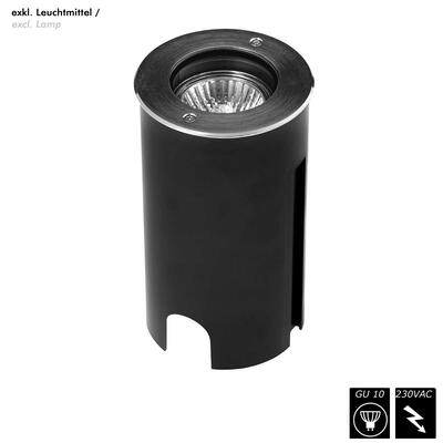 INGROUND HORIZON MINI ROUND GU10, IP67, excl. Lamp