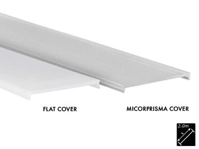 PLASTIC COVER L-LINE FLAT, MICROPRISM 2m