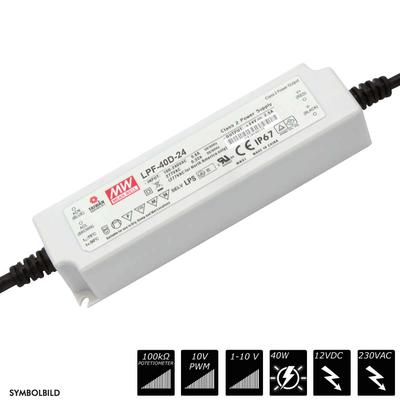 MEAN WELL SWITCHING POWER SUPPLY BASIC dimmable IP67 12 VDC - 40 Watt