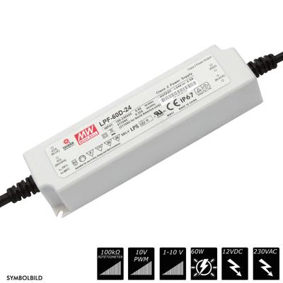 MEAN WELL SWITCHING POWER SUPPLY BASIC dimmable IP67 12 VDC - 60 Watt
