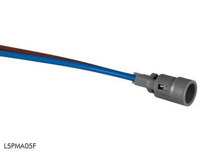 2-PIN MONO MINI cable female to open wires 50cm