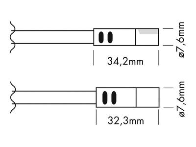 4-PIN RGB MINI extension cable 100cm