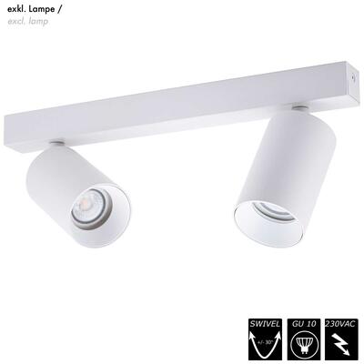 VISION - ORIENT 2 GU10, white, 230VAC, excl. Lamp