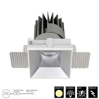 PERFORMANCE S POWER TRIML SPOT FIXED square, refl. silver, 30°, NW