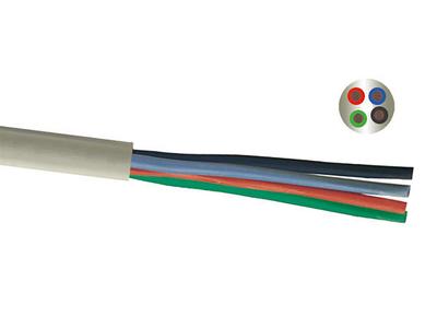 PVC cable 4-wires 4x 0,34mm² per m