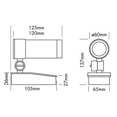 SPOT LIGHT POLY 6 silver, WW