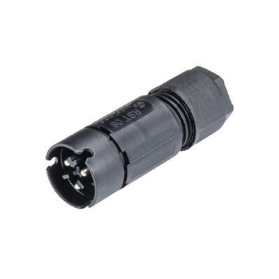 RST08 MICRO IP66 connector + Housing 3-PIN male BL