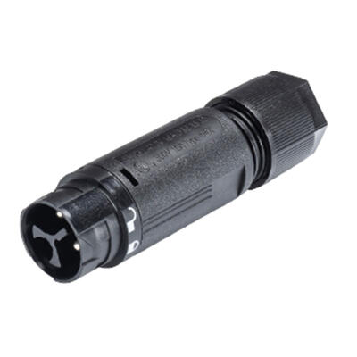 IP68 connector + Housing 3-PIN male BL