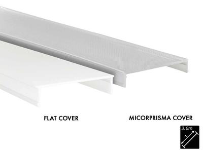 PLASTIC COVER XL-LINE FLAT, MILKY (OPAL) 3m