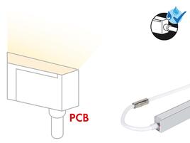 CONNECTION CABLE BOTTOM, 2-POL for FLEX STRIP OPAL SHAPE* + HAMBURG, white, per m