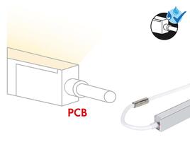 CONNECTION CABLE TOP, 2-POL for FLEX STRIP OPAL SHAPE* + HAMBURG, white, per m