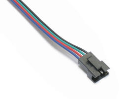 JST-SM 4-PIN MINI CABLE, 0.5mm², male to open wire, 0.5m