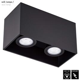 VISION - BLOX DUO, GU10, schwarz, 230VAC, ohne Lampe
