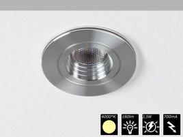 DOWNLIGHT MINI FIXED ROUND silber, NW