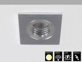 DOWNLIGHT MINI FIXED SQUARE silber, NW