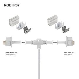 Y-supply connector IP67 PRO RGB