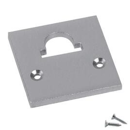 ALU END CAP M-LINE STANDARD 24, FLAT, with Hole, silver