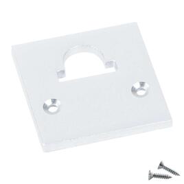 ALU END CAP M-LINE STANDARD 24, FLAT, with Hole, white