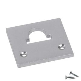 ALU END CAP M-LINE STANDARD, FLAT, with Hole, silver