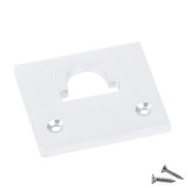 ALU END CAP M-LINE STANDARD, FLAT, with Hole, white