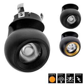 MOVE TRIMLESS S, black, 2700°K, 11W, dimmable