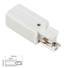 3 Fase Track Power Connector - white right