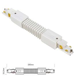 3 Fase DALI Track Flexible Connector, +/-90°, white