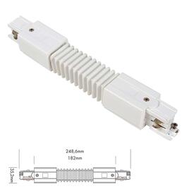 3 Fase Track Flexible Connector, +/-90°, white