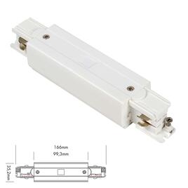 3 Fase Track Straight Connector - white