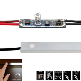 PWM PROFILE SENSOR TOUCH DIMMER with white LED, 1x 3A