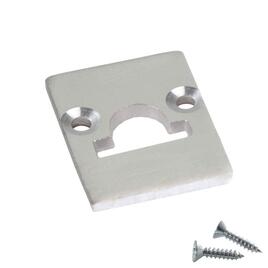 ALU END CAP S-LINE STANDARD 24, FLAT, with Hole, silver