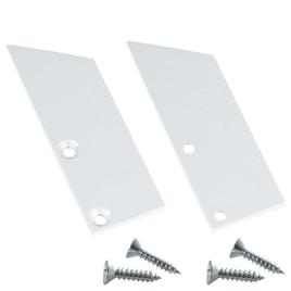 ALU END KAPPE S-LINE WALL SQUARE, FLAT, Set, weiss