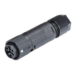IP68 connector + Housing 3-PIN female BL