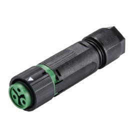 IP68 connecteur + Alloggio 3-pôles verde