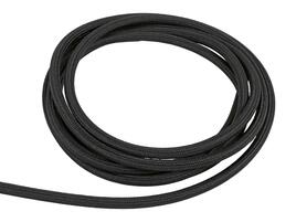 TEXTIL-cable 3-wires 3x 0,75mm², black, per m