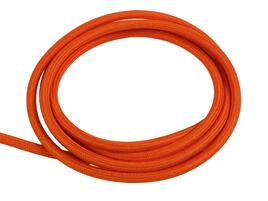 TEXTIL-cable 3-wires 3x 0,75mm², orange, per m