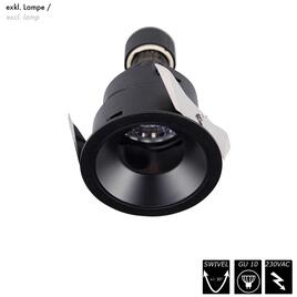 VISION - TARGET GU10, black, 230VAC, excl. Lamp